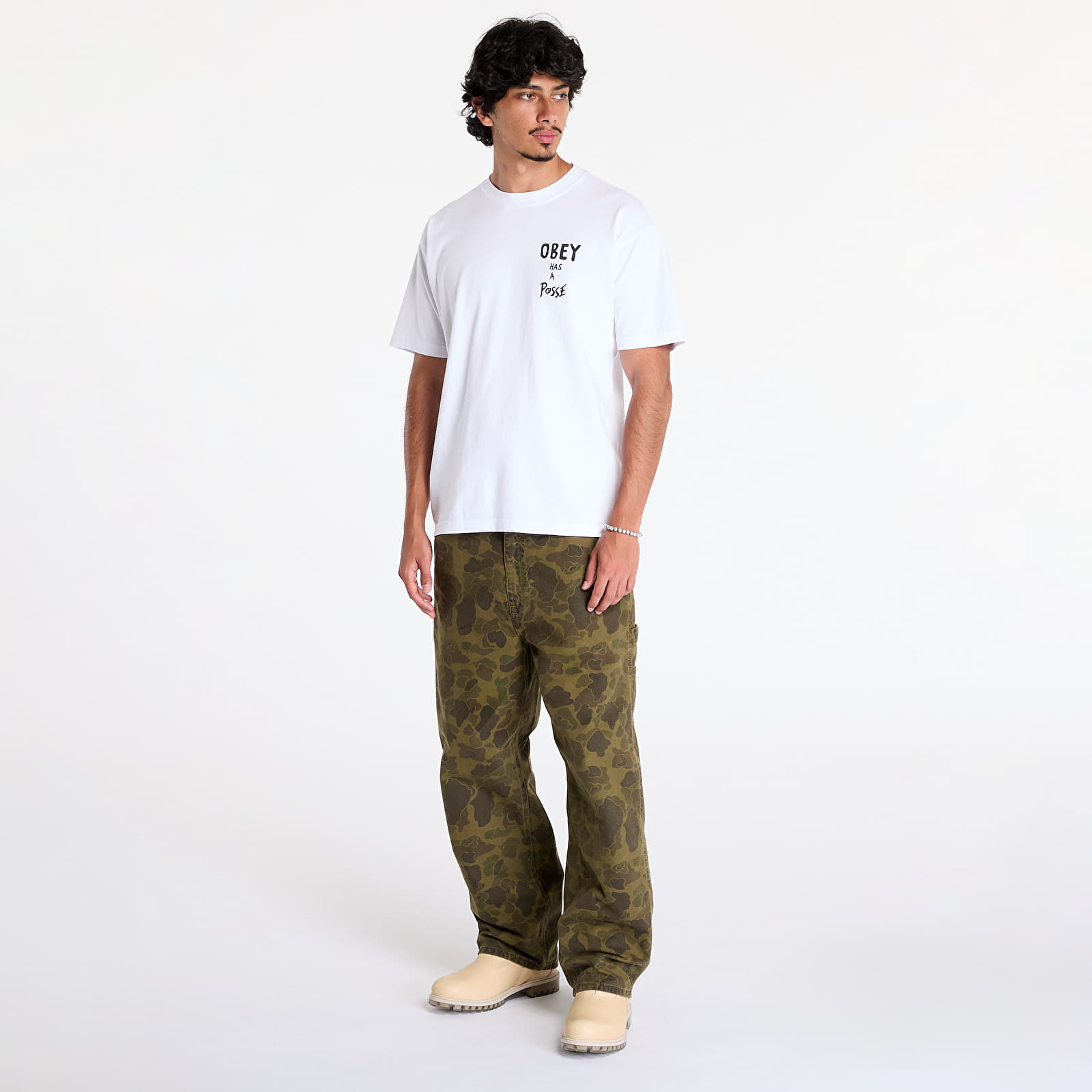 Camisetas hombre OBEY Obey Has A Posse T-Shirt White