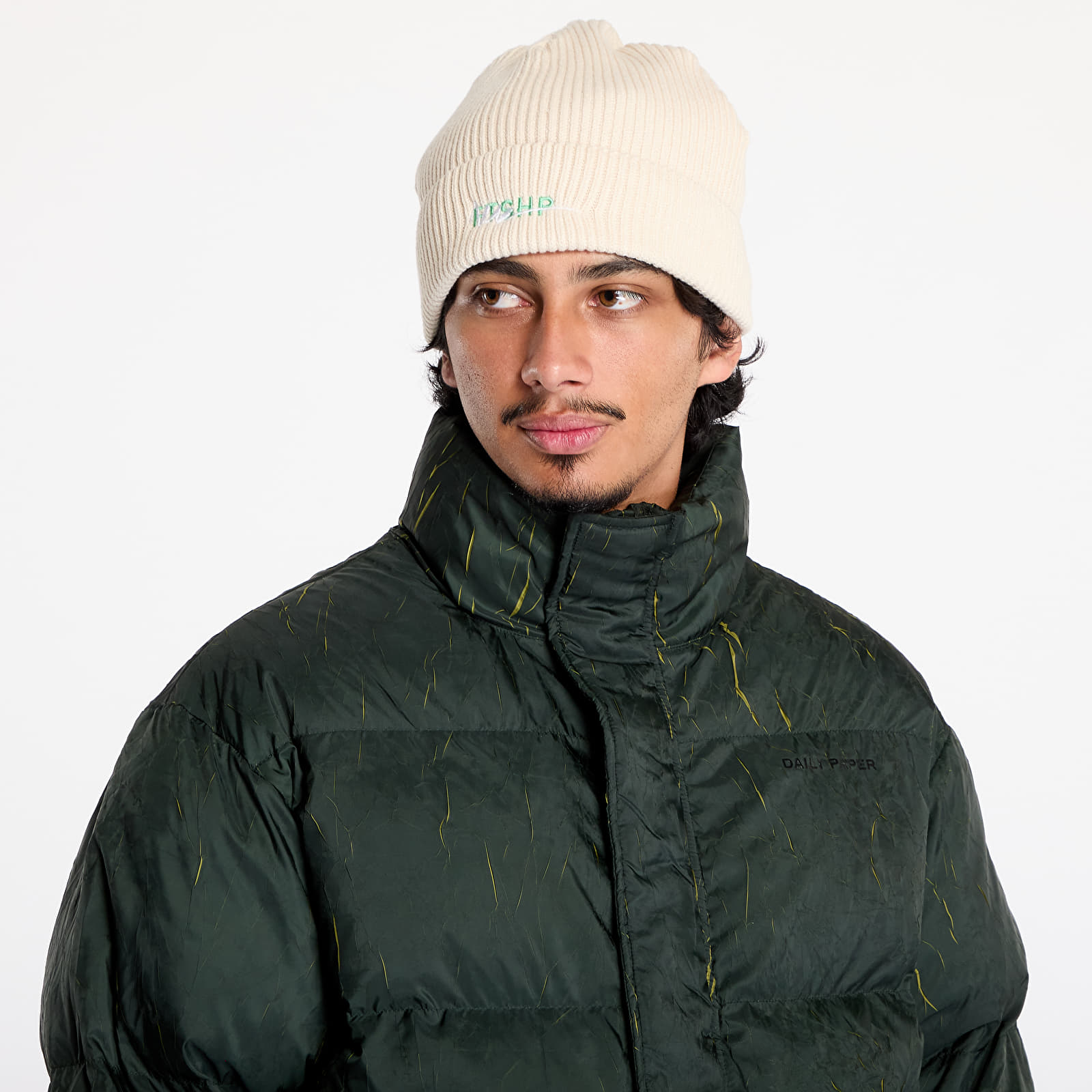 Moške jakne Daily Paper Renako Puffer Jacket Jet Black