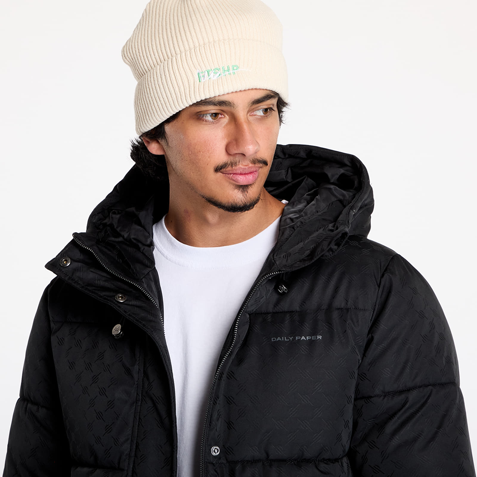 Men's jackets and coats Daily Paper Monogram Puffer Coat Black