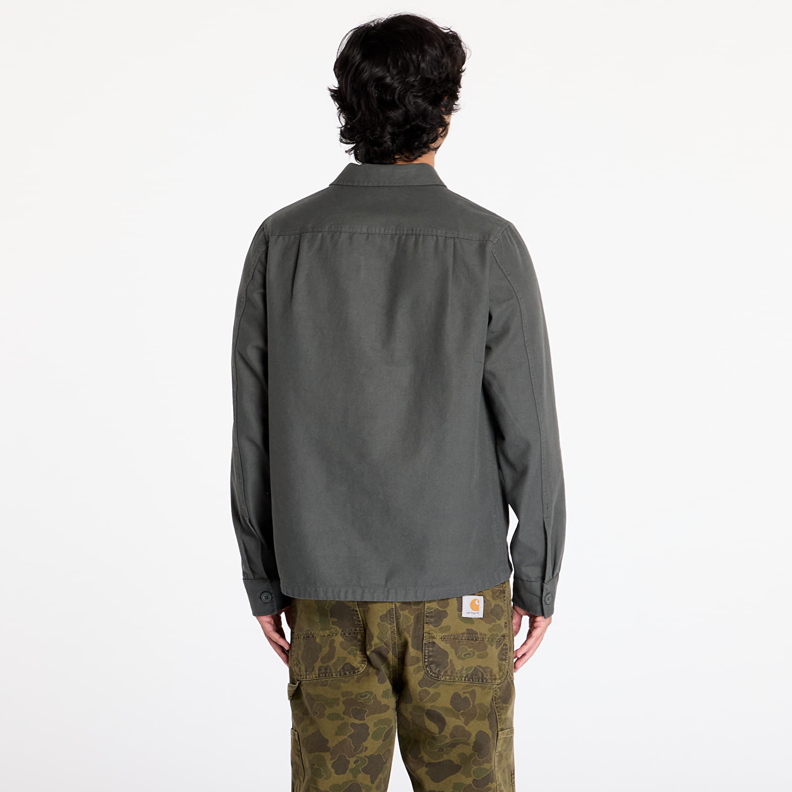 Üleriided FRED PERRY Canvas Overshirt Field Green