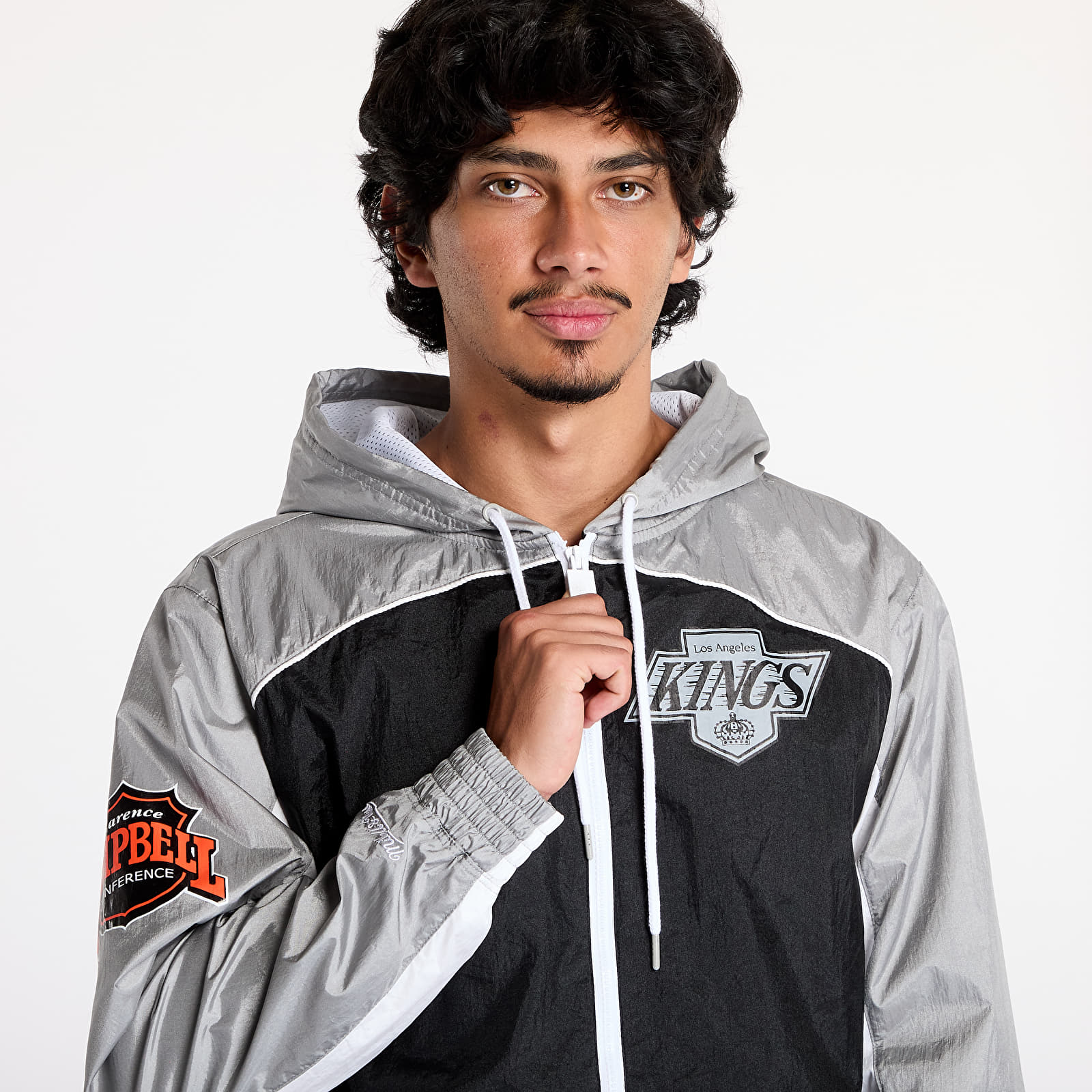 Kurtki męskie Mitchell & Ness NHL Big Shot Premium Vintage Los Angeles Kings Windbreaker Multi/ White