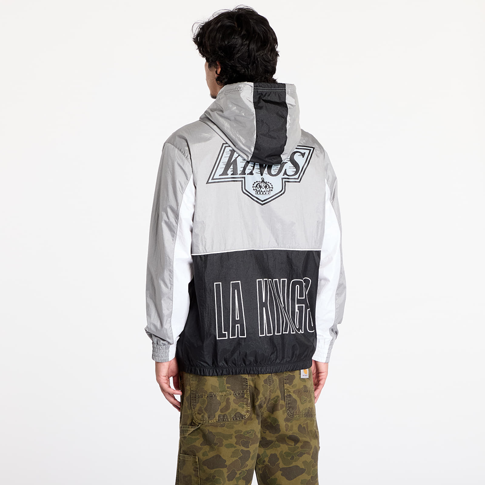 Kurtki męskie Mitchell & Ness NHL Big Shot Premium Vintage Los Angeles Kings Windbreaker Multi/ White