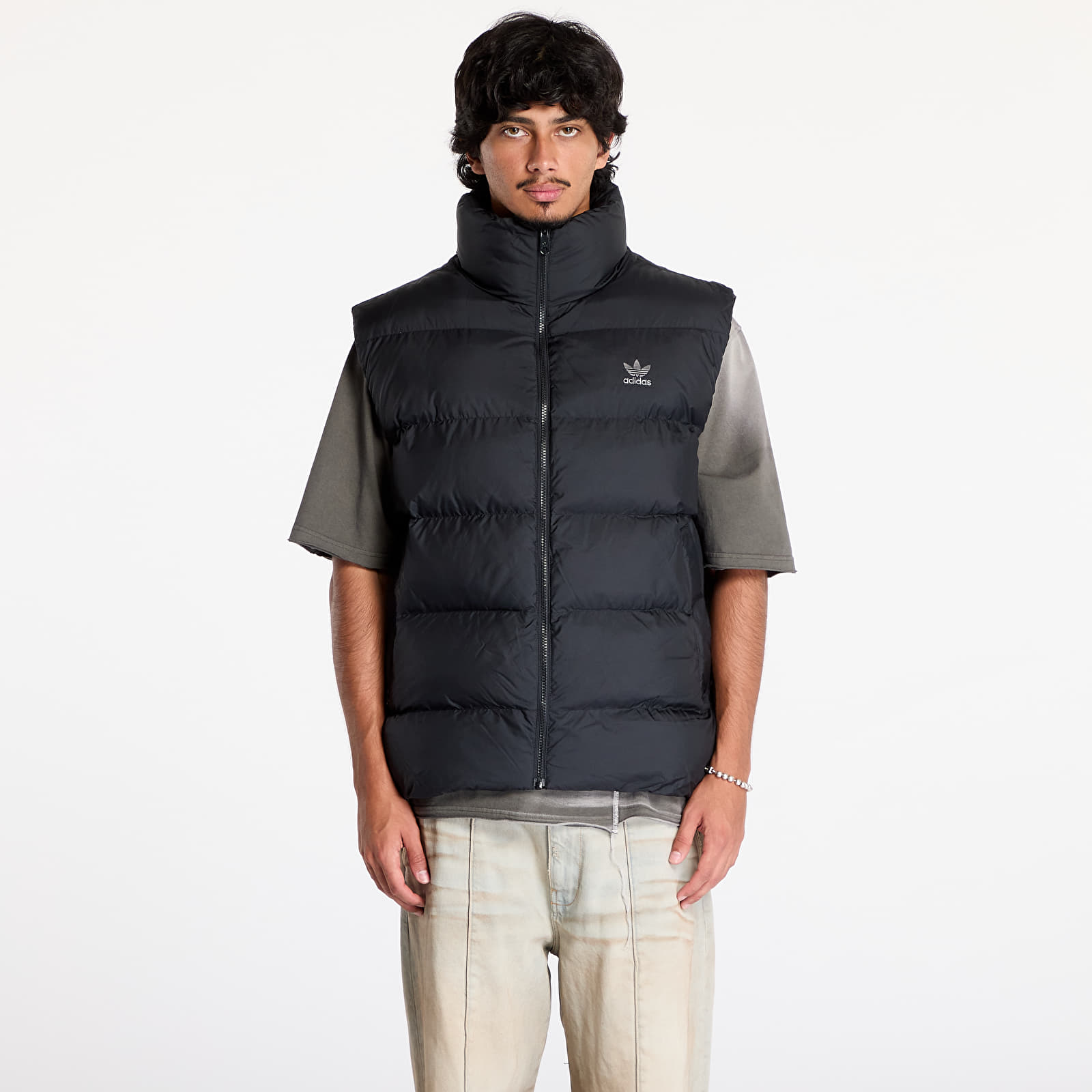 Férfi mellények adidas Tonal Puffer Vest Black