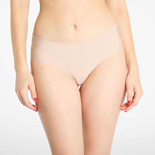 Majtki Under Armour Pure Stretch No Show Hipster 3-Pack Brown