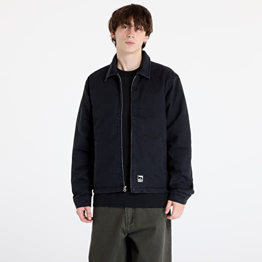 Obey black windbreaker top