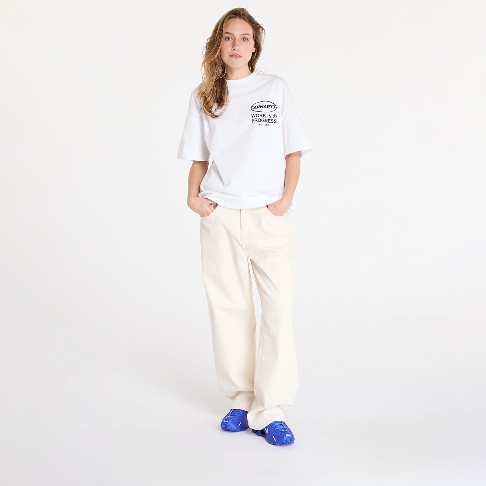 Camisetas Carhartt WIP S/S Body Of Work T-Shirt UNISEX White/ Black