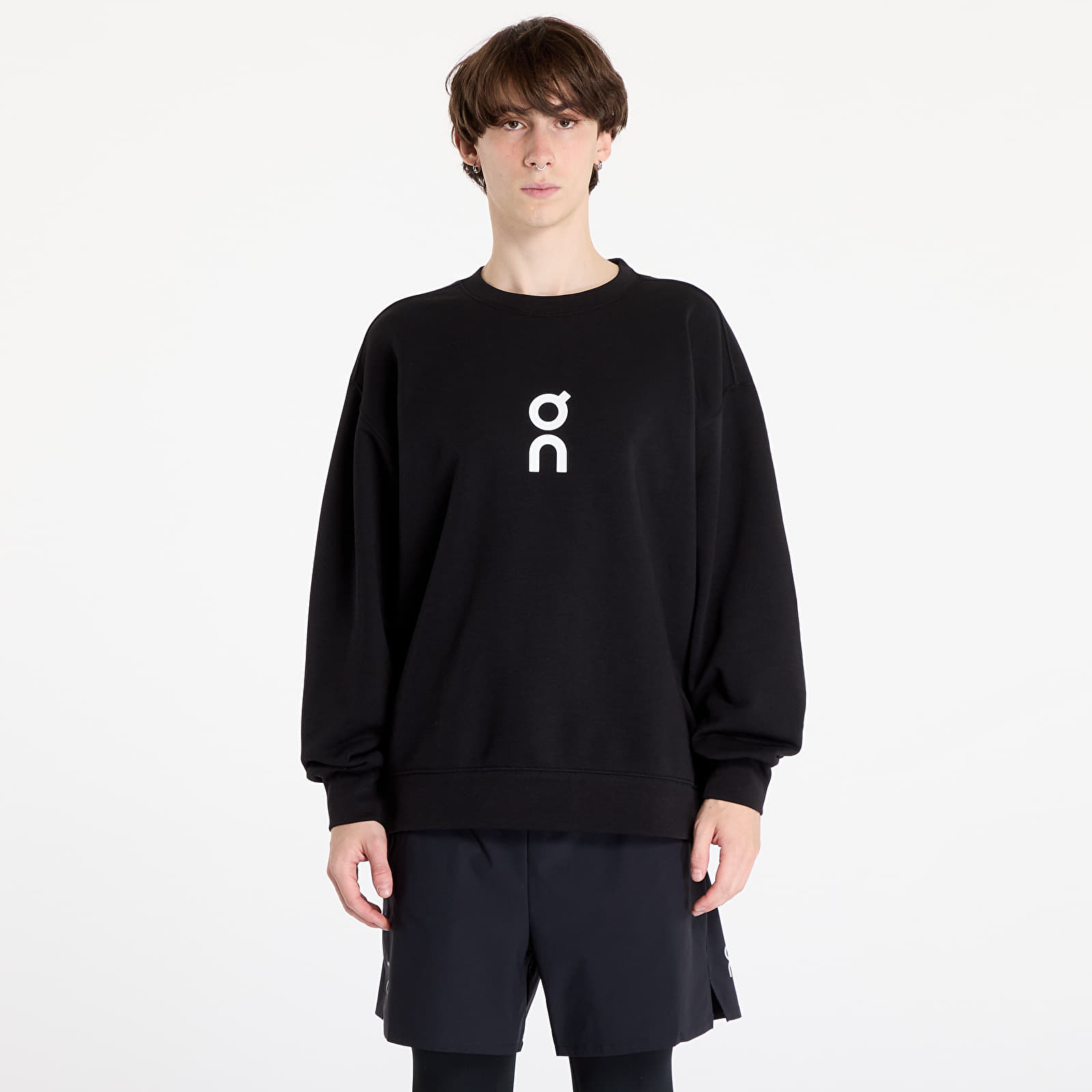 Moške majice On Club Crew Sweatshirt Black