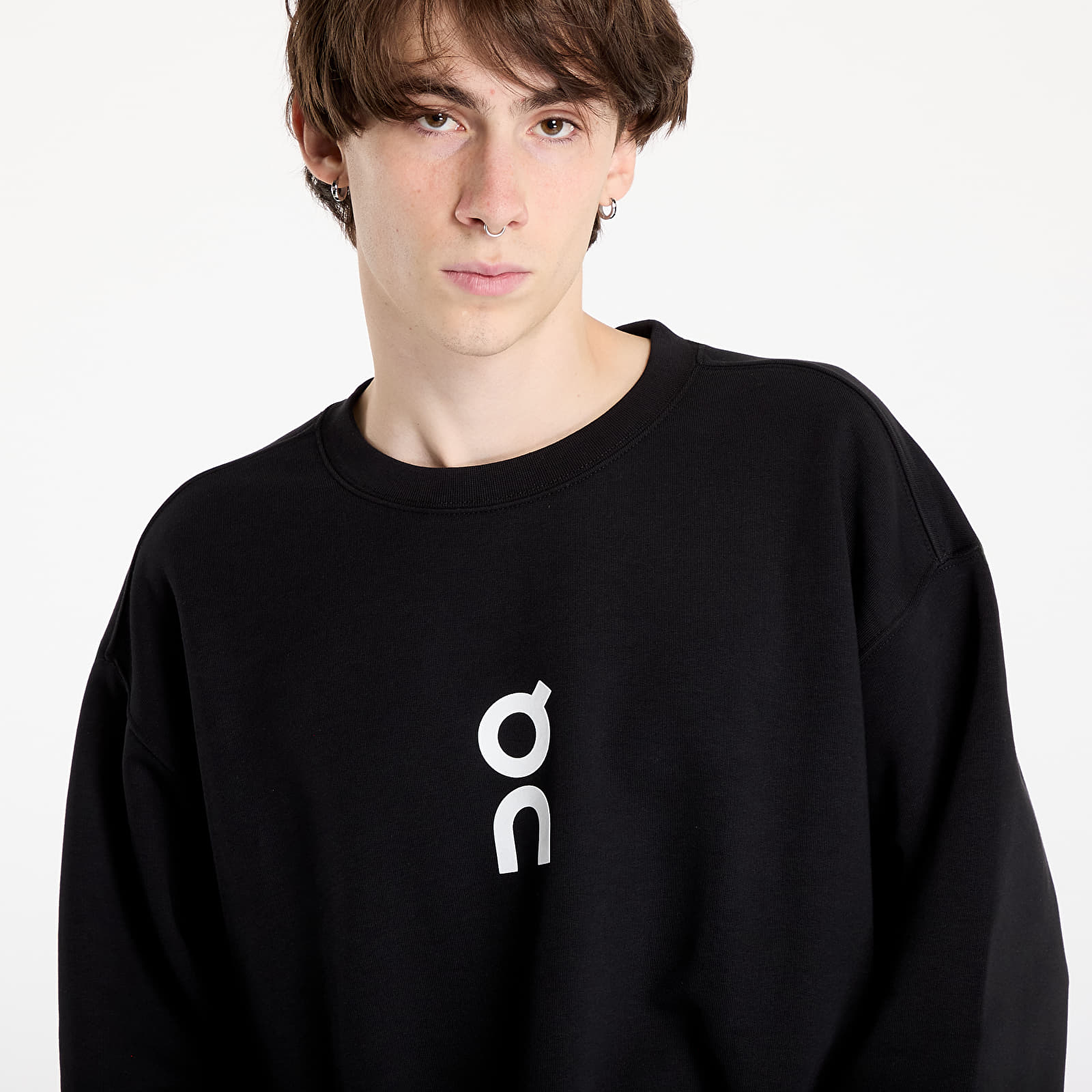 Moške majice On Club Crew Sweatshirt Black