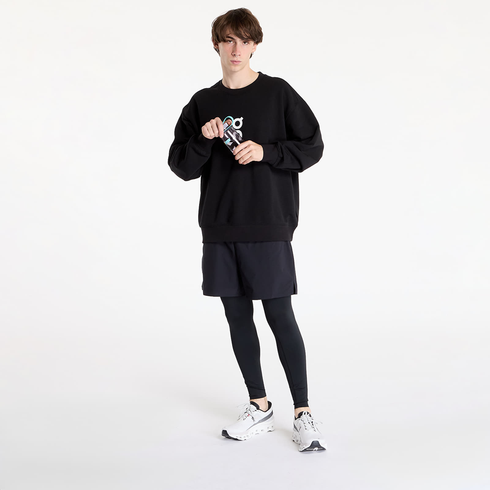 Moške majice On Club Crew Sweatshirt Black