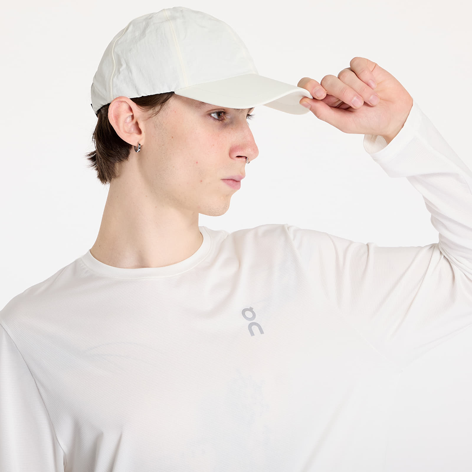 T-Shirts Männer On Core Long-Tee Undyed-White