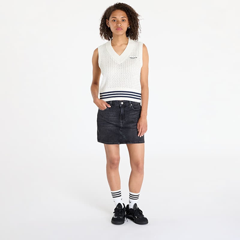 Women's cardigans adidas Knit Vest Off White (IX1037) | Queens