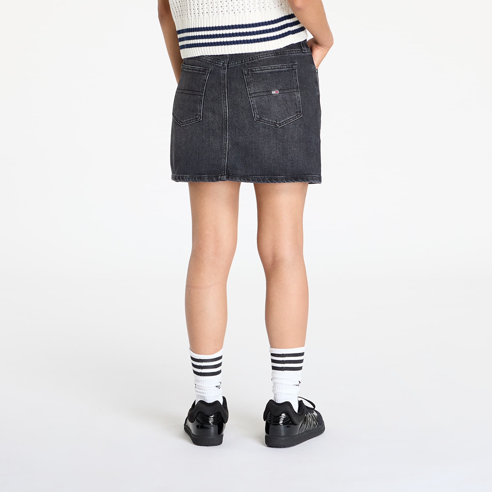 Szoknyák Tommy Jeans Izzie Mini Skirt Denim Black