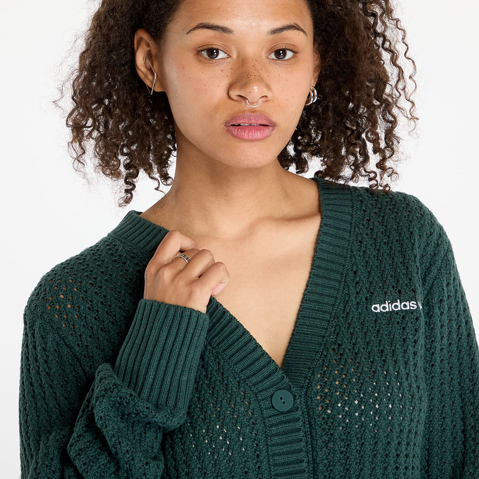 Women's Sweaters adidas Knit Cardigan Mineral Green