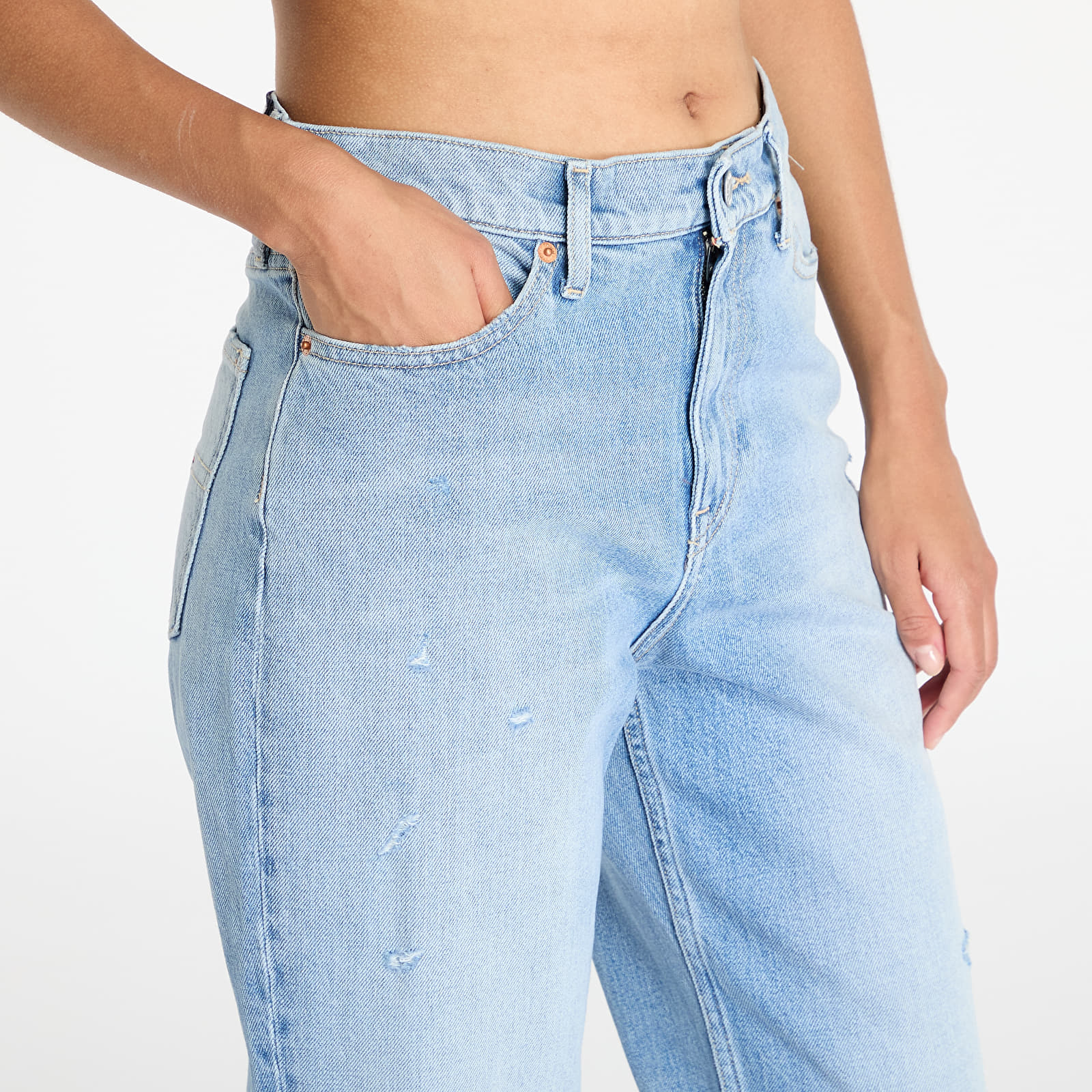 Dżinsy damskie Tommy Jeans Izzie Hgh Slim Straight Jeans Denim