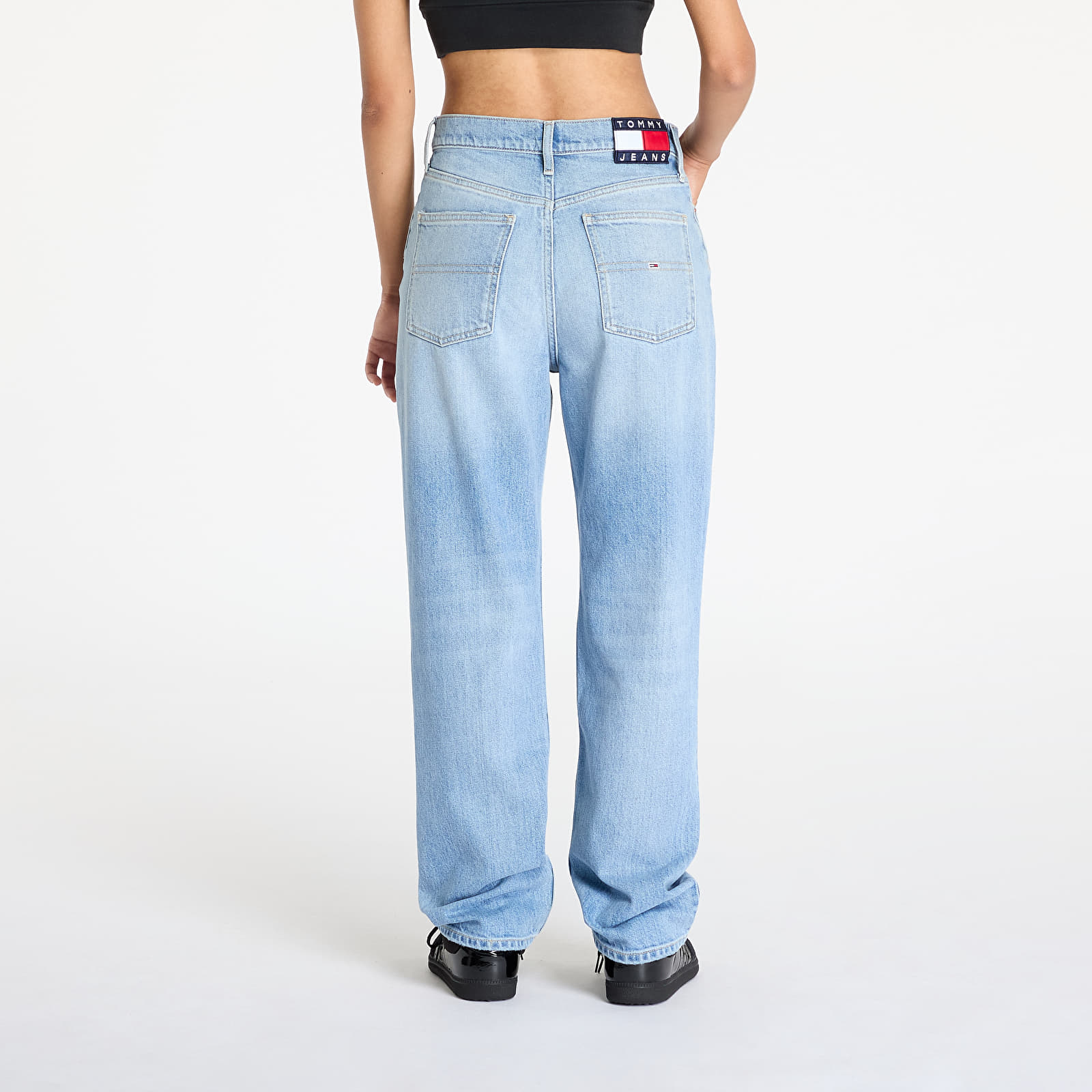 Dżinsy damskie Tommy Jeans Izzie Hgh Slim Straight Jeans Denim