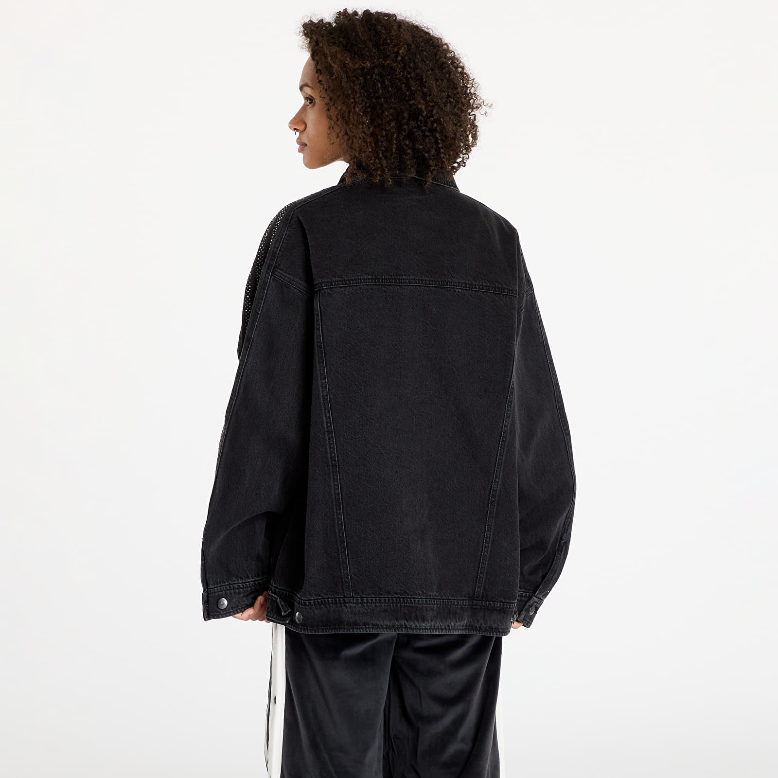 Ženske jakne adidas Atlanta Denim Jacket Black