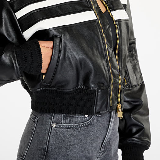 Damske bundy adidas Pleather Bomber Black Queens