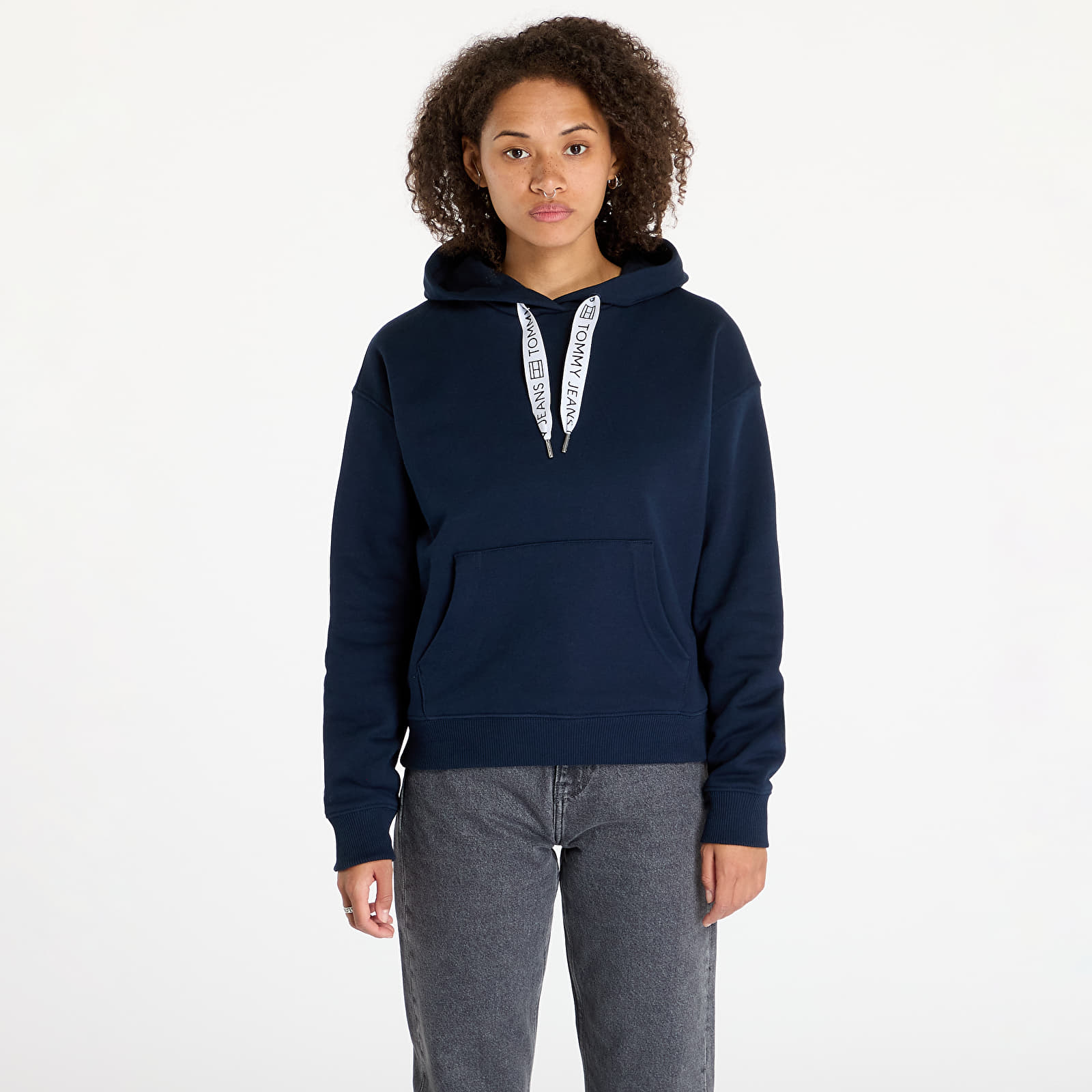 Tommy jeans navy hoodie discount