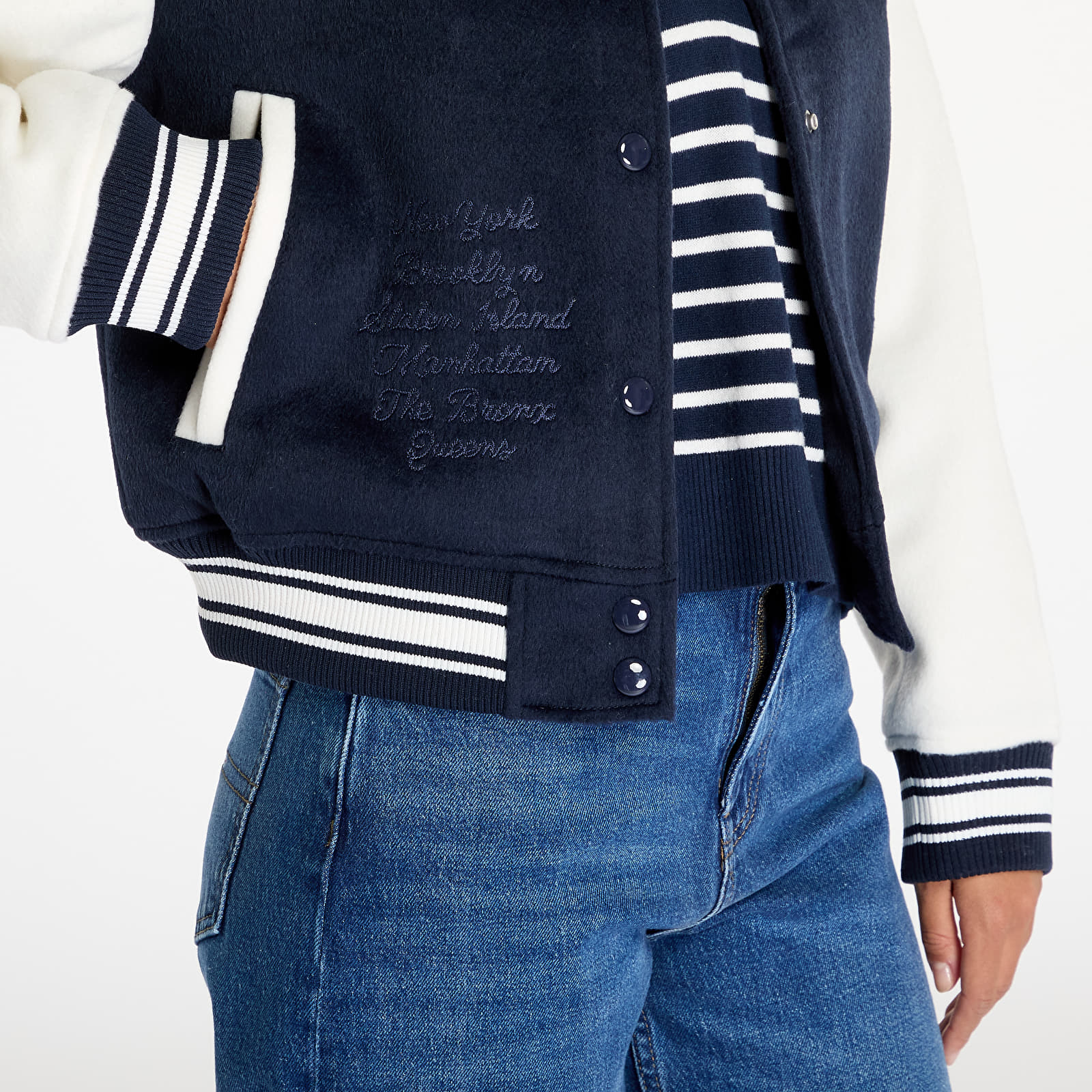 Women's jackets Tommy Jeans Letterman Jacket Blue