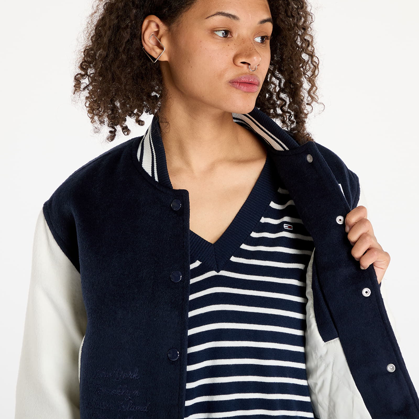 Women's jackets Tommy Jeans Letterman Jacket Blue