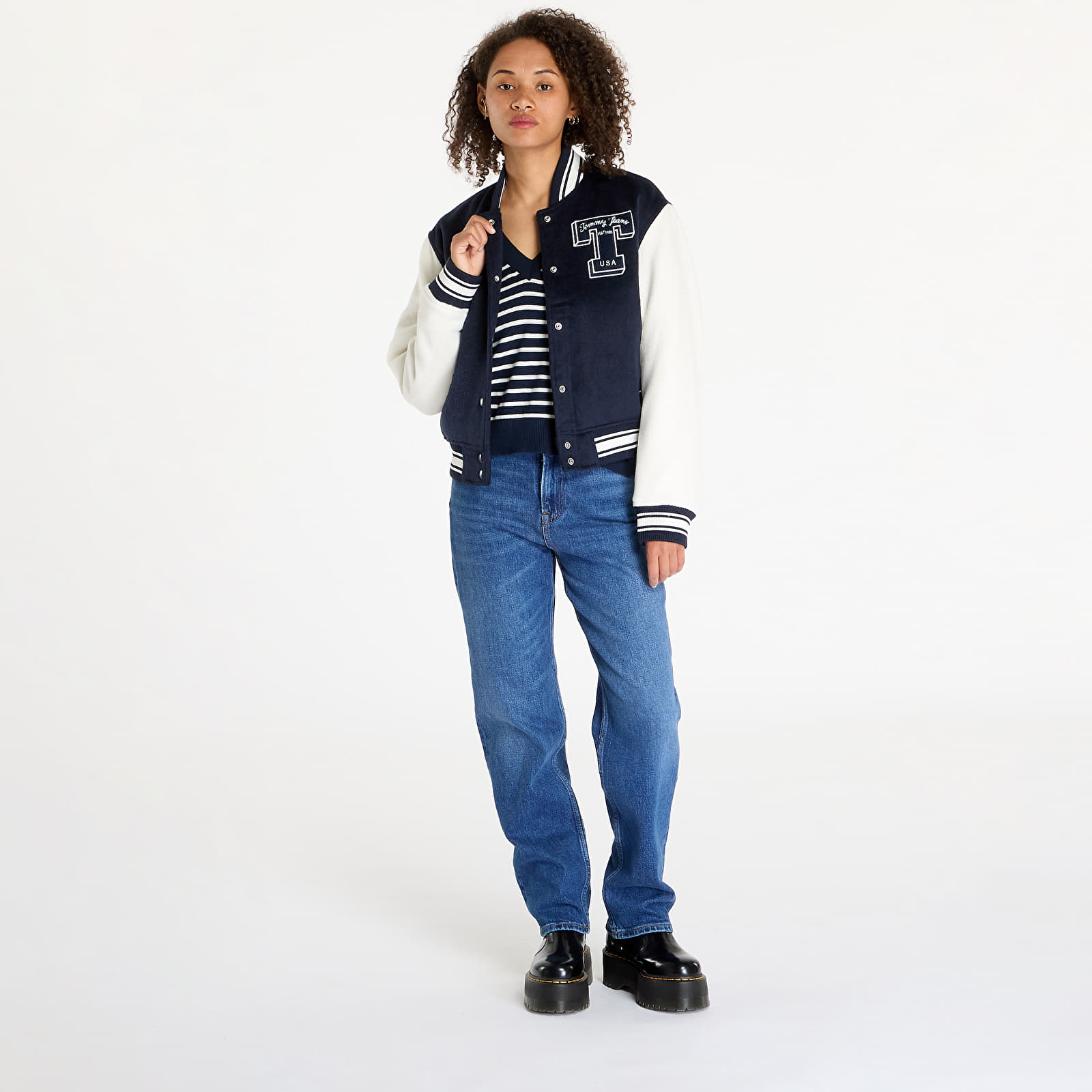 Women's jackets Tommy Jeans Letterman Jacket Blue
