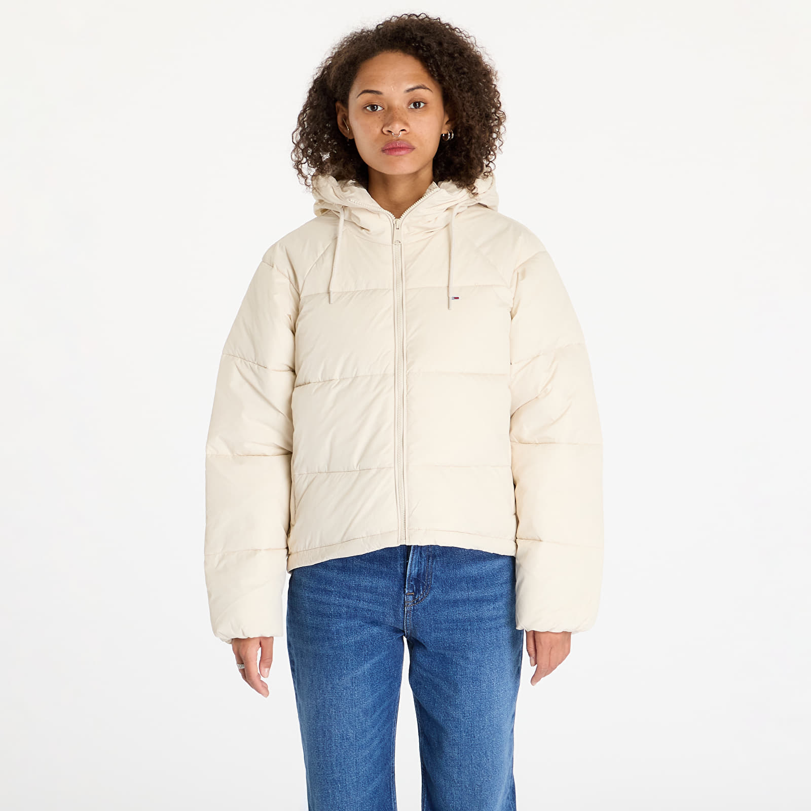 Chaquetas de mujer Tommy Jeans Vail Puffer Jacket Beige