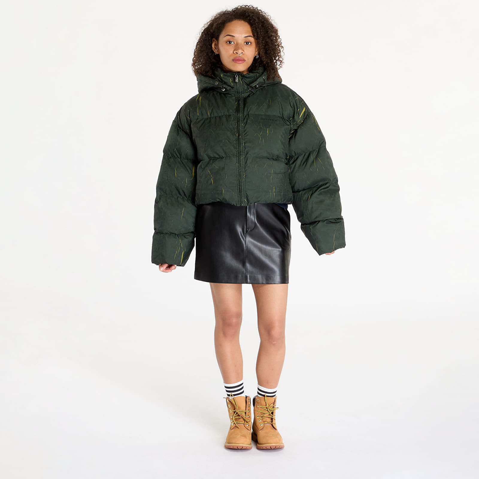 Women's jackets Daily Paper Jorja Puffer Jacket Cardamon Green