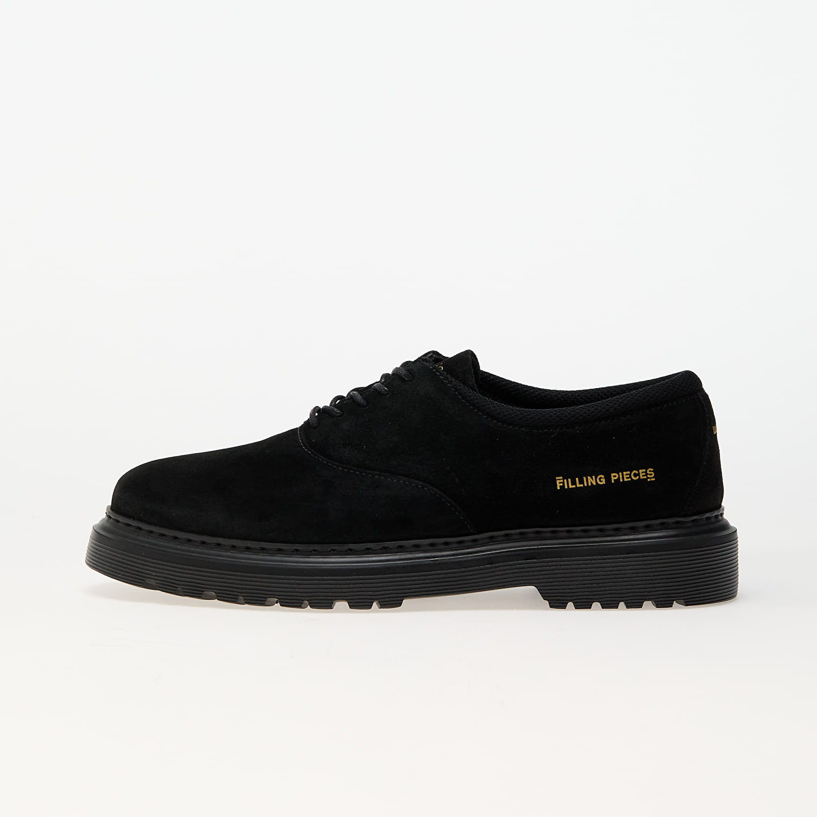 Men's sneakers and shoes Filling Pieces Derby Suede Black