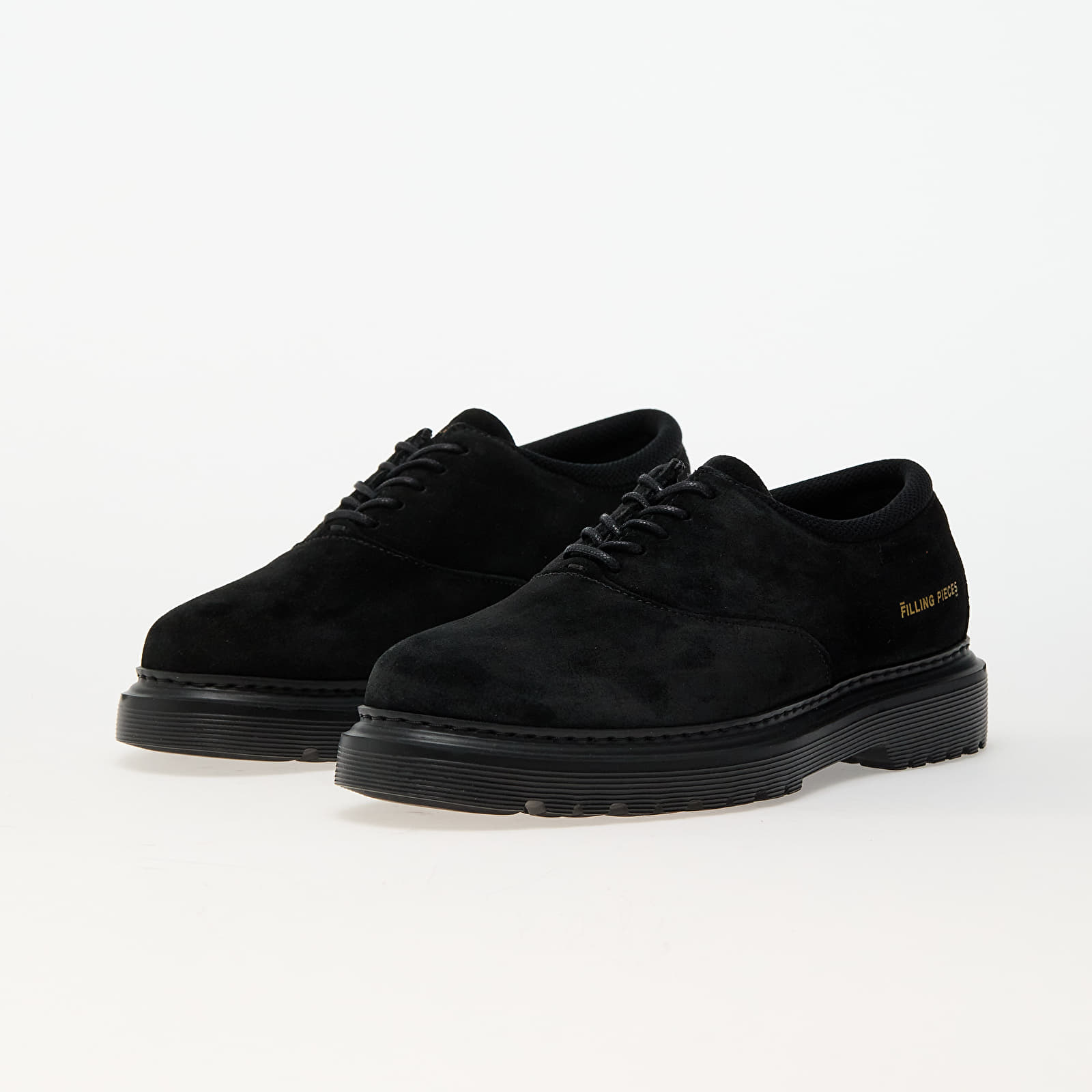 Men's sneakers and shoes Filling Pieces Derby Suede Black