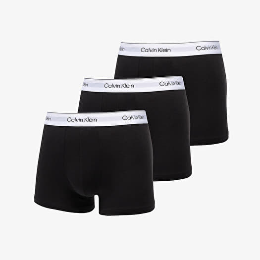 Calvin Klein Extra Soft Cotton Stretch Trunk 3-Pack Black