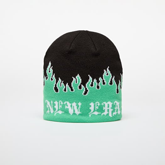 Hat New Era Knit Thin Flame Skull Knit Island Green