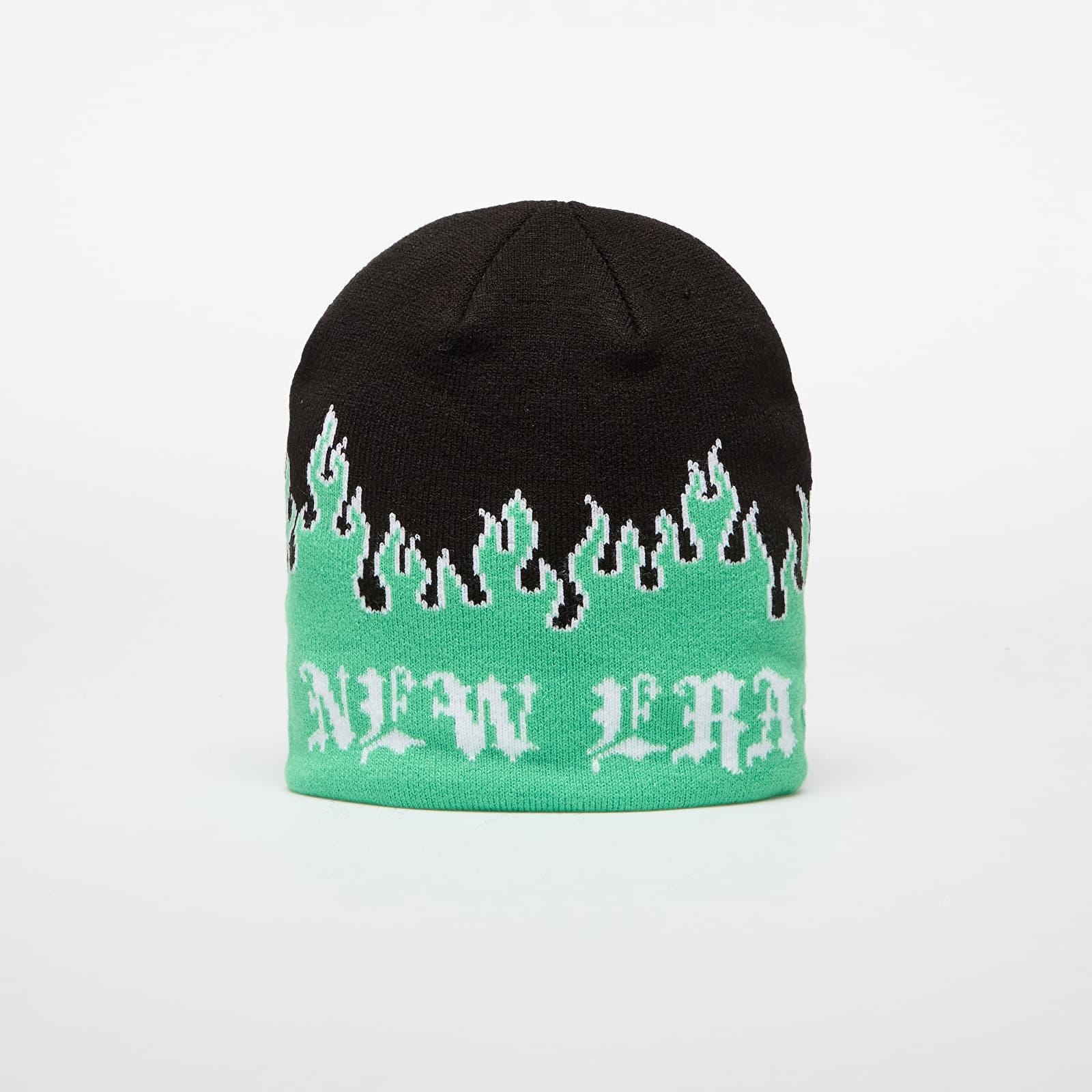 Mütsid New Era Knit Thin Flame Skull Knit Island Green