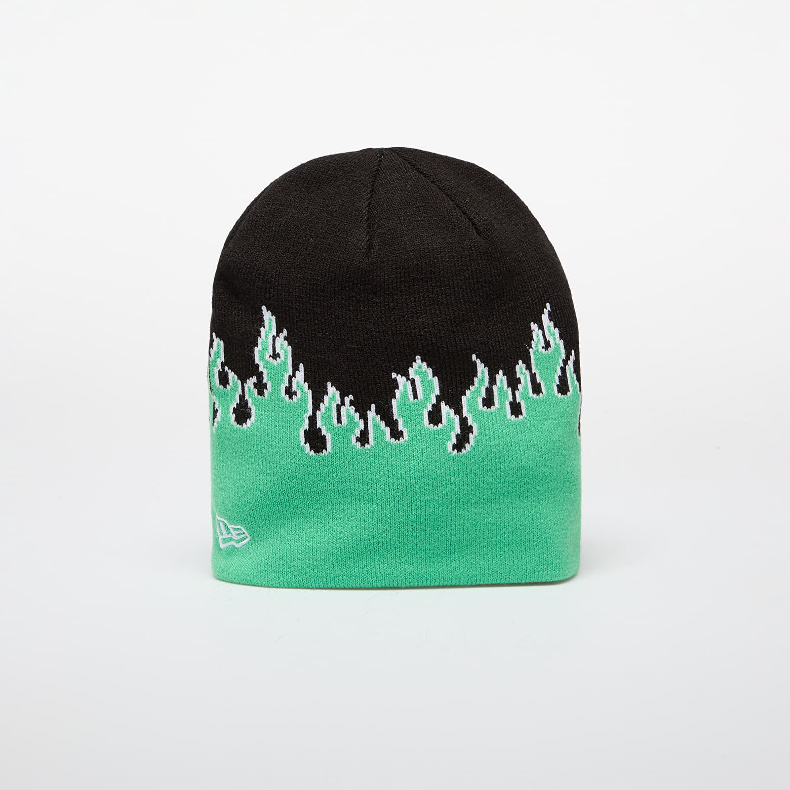 Mütsid New Era Knit Thin Flame Skull Knit Island Green