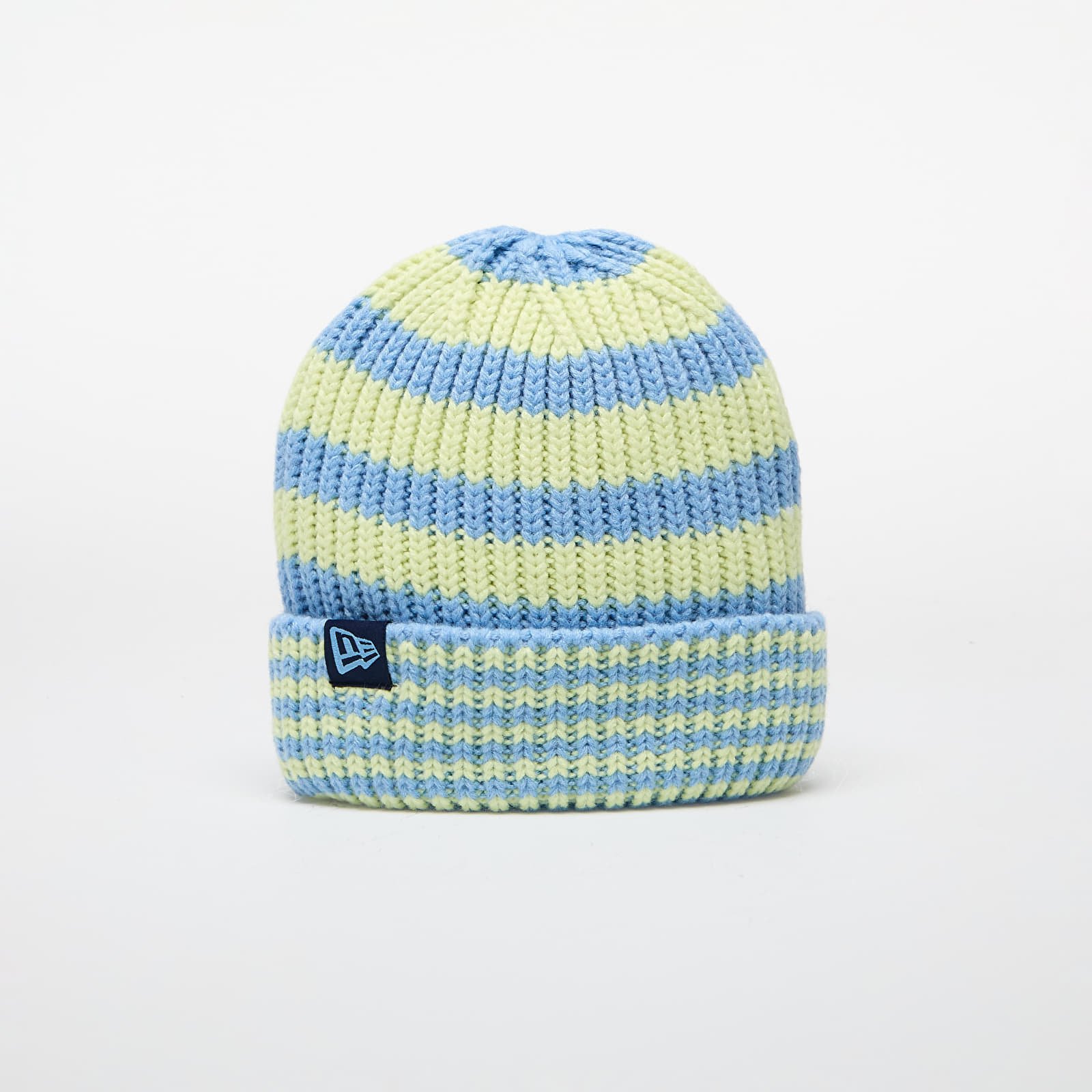 New Era Knit Medium Stripe Beanie Pastel Blue Universal