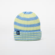New Era Knit Medium Stripe Beanie Pastel Blue