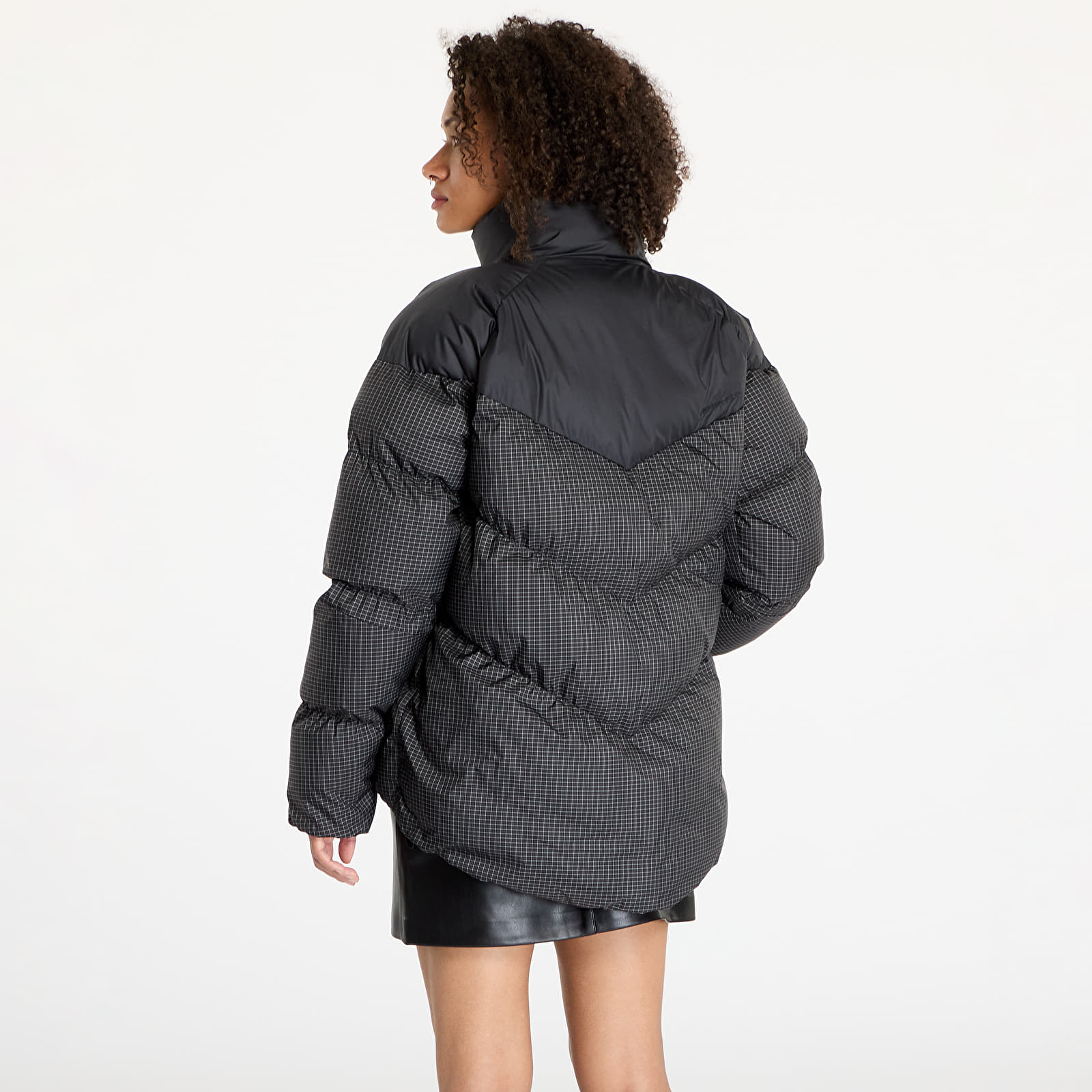 Pánské bundy Nike Sportswear Windpuffer Therma-FIT Loose Puffer Jacket Black/ White