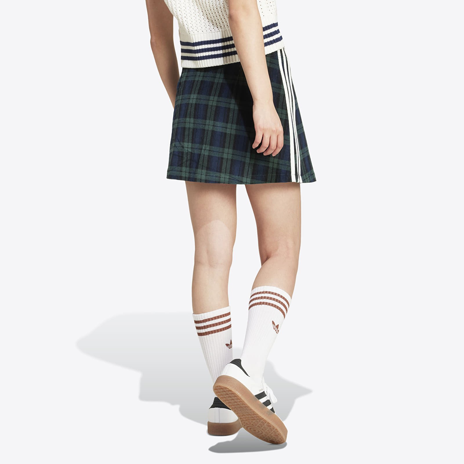 Kjolar adidas Tartan Skirt Night Indigo/ Black/ Shagrn