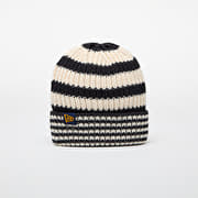 New Era Knit Medium Stripe Beanie Navy/ Light Cream