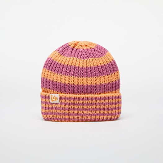 Καπέλο New Era Knit Medium Stripe Beanie Orange Glaze