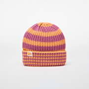 New Era Knit Medium Stripe Beanie Orange Glaze
