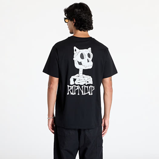 Men's T-shirts RIPNDIP Bones Tee Black | Queens