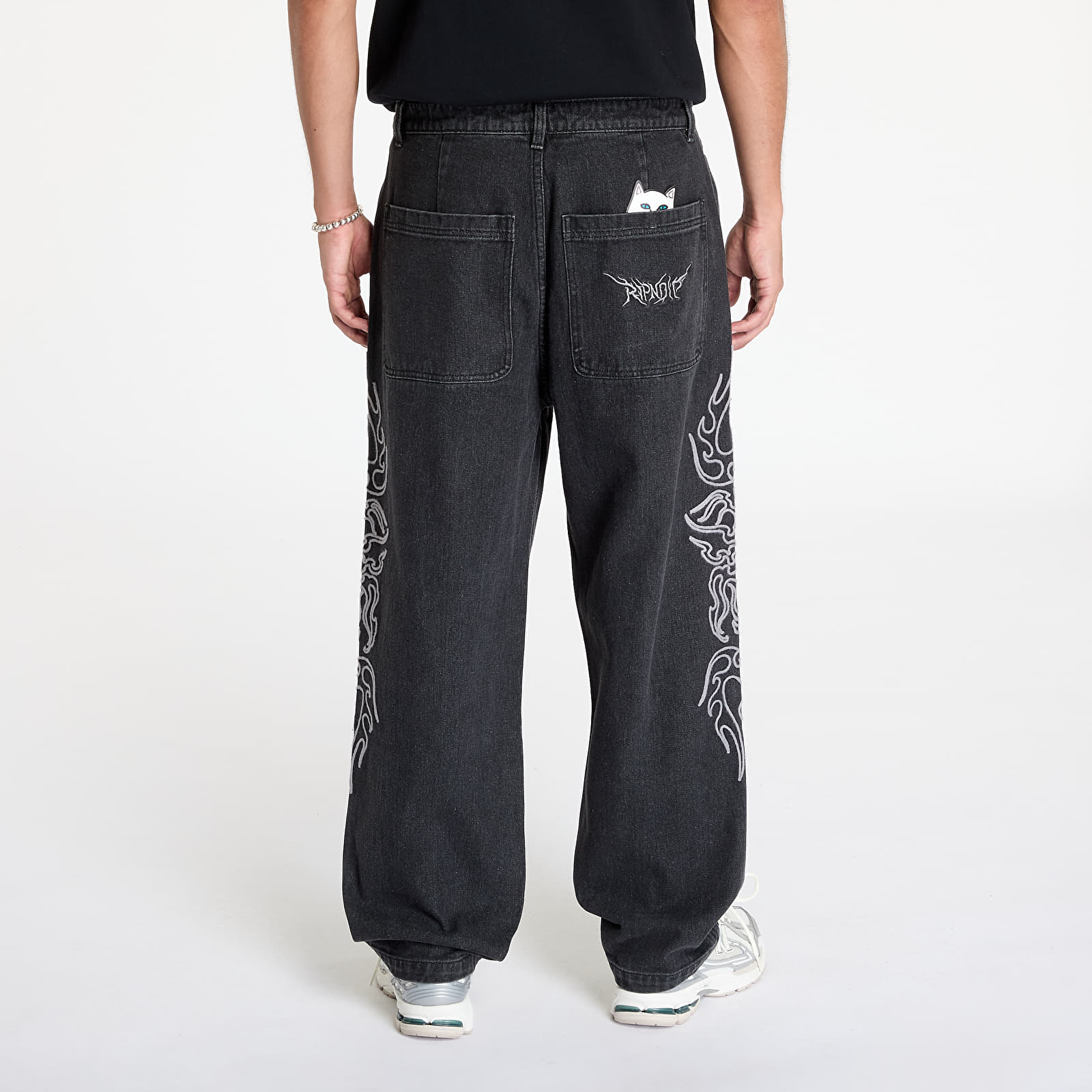 Moške hlače RIPNDIP Volt Denim Pants Black