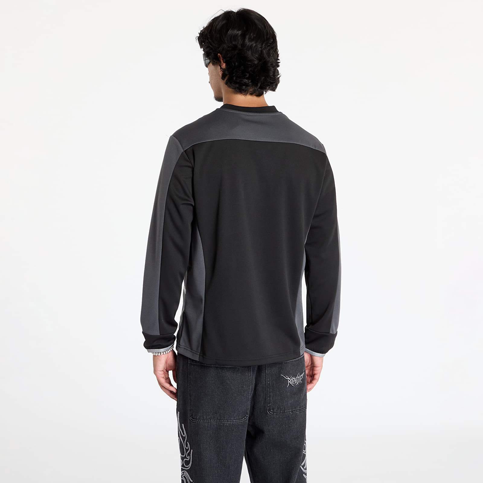Camisetas RIPNDIP Fc Long Sleeve Soccer Jersey Black/ Light Blue