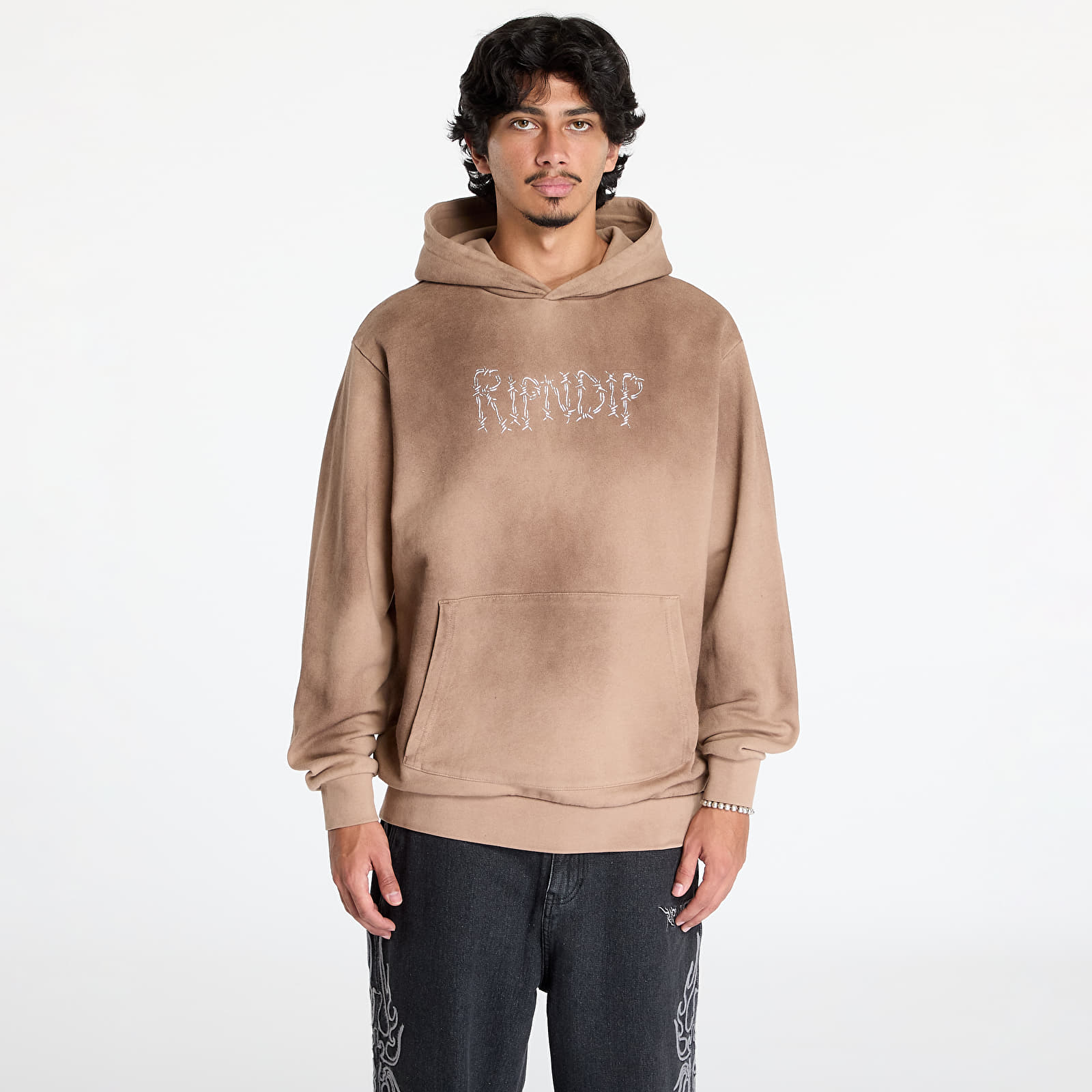 Sudaderas de hombre RIPNDIP Keep Out Hoodie Almond