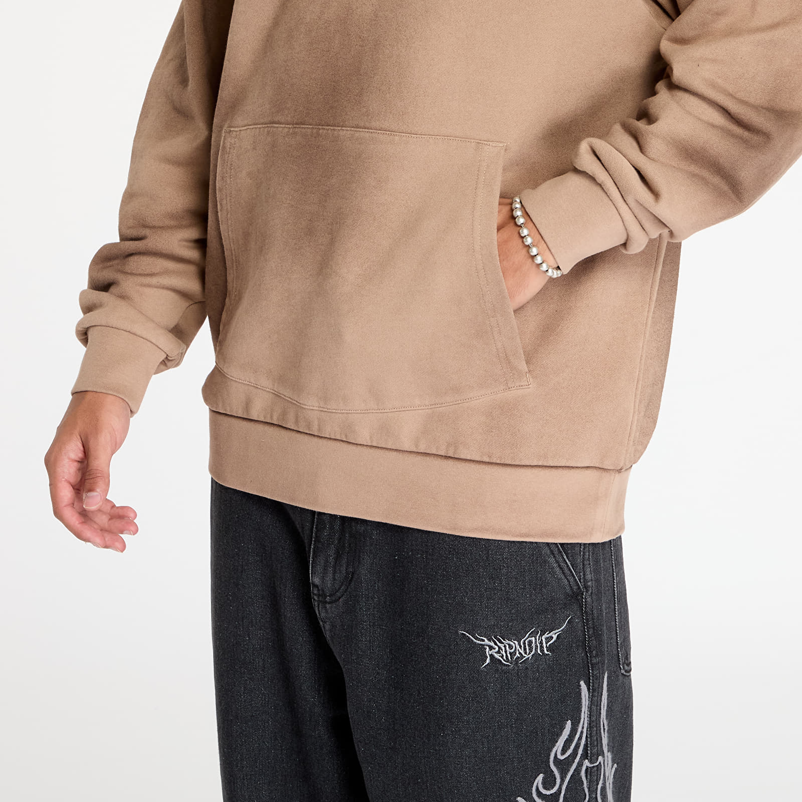 Sudaderas de hombre RIPNDIP Keep Out Hoodie Almond