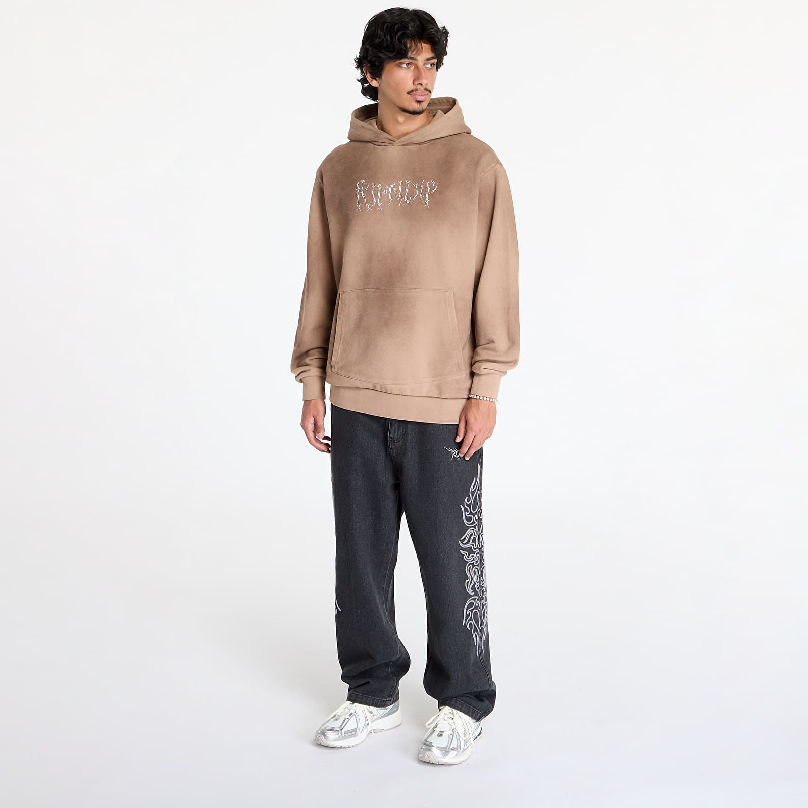 Sudaderas de hombre RIPNDIP Keep Out Hoodie Almond