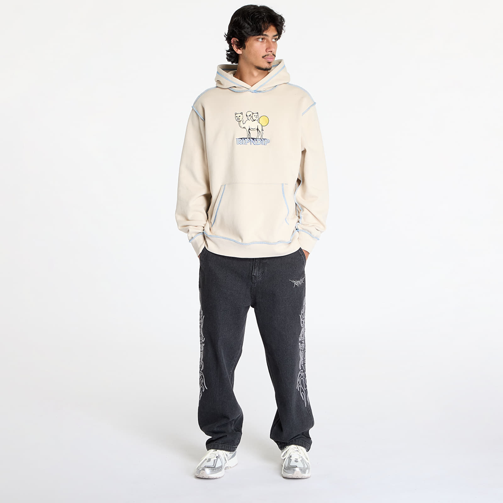 Hanorace pentru bărbați RIPNDIP Barnum Hoodie Bone