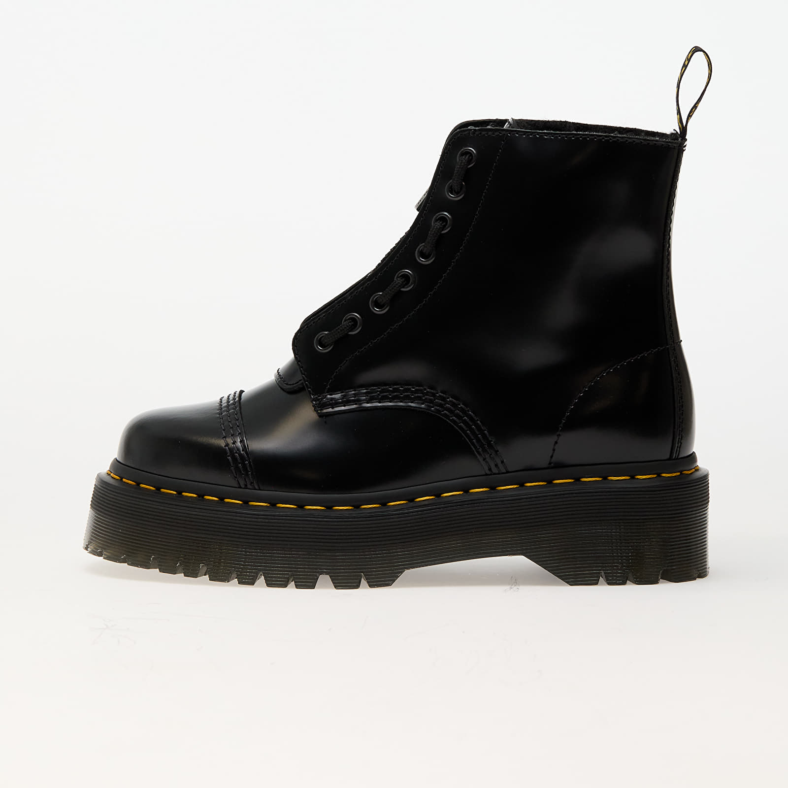 Scarpe e sneakers da donna Dr. Martens Sinclair Fl Black Buttero & Black Faux Sheepskin
