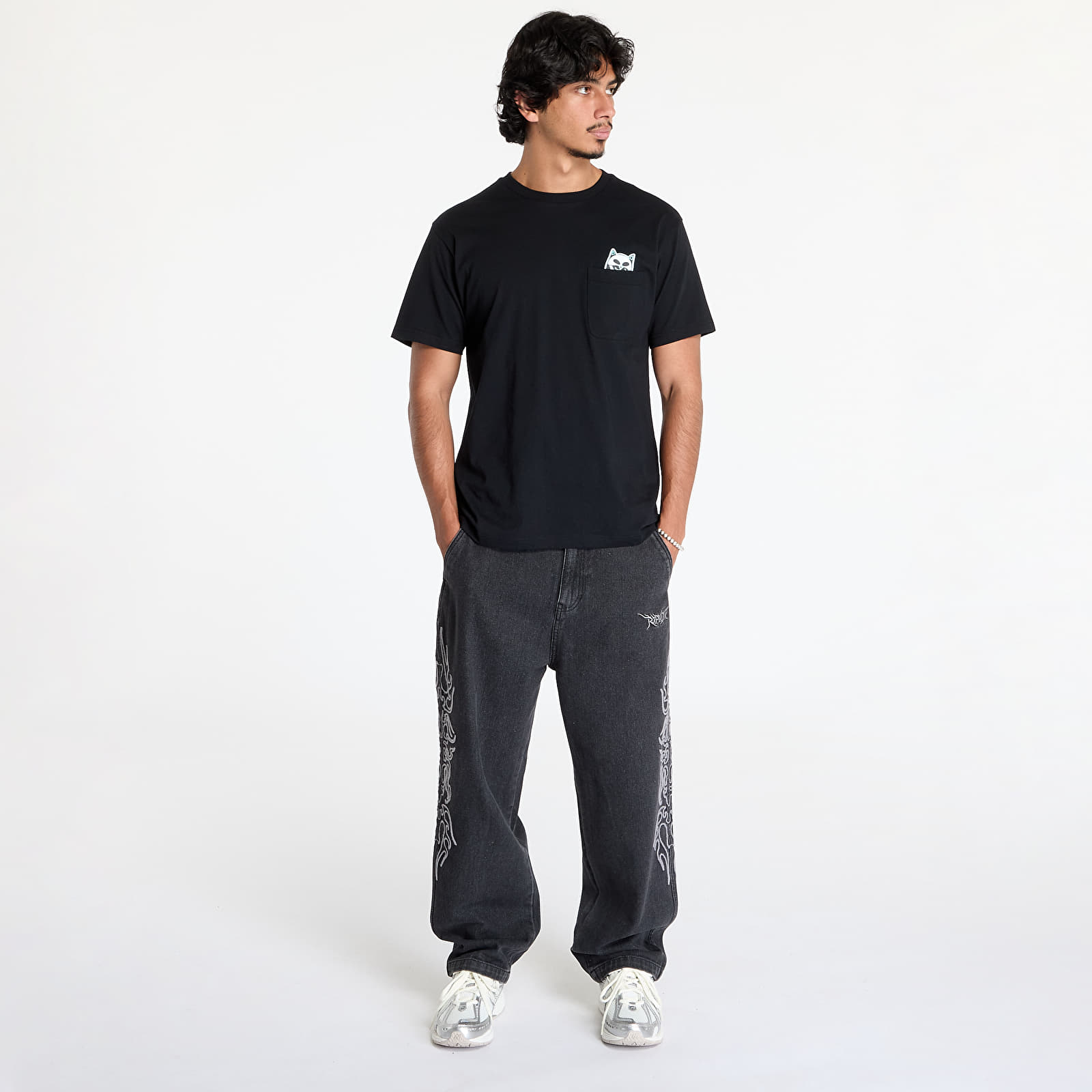 Moške hlače RIPNDIP Volt Denim Pants Black