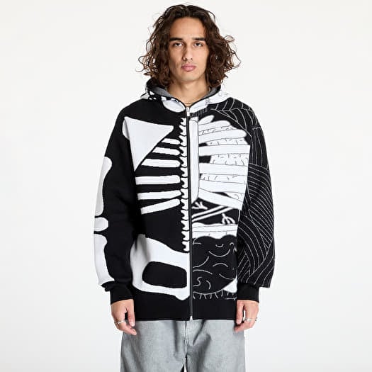 RIPNDIP Skelly Nerm ニット フーディ Black White 送料込み RIPNDIP - Skelly Nerm Black/White - Zipper | Impericon
